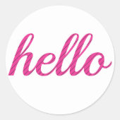 ハローキュートカラフルハロー ラウンドシール (正面)