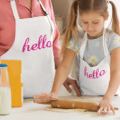 ハローキュートカラフルハロー 子供用エプロン