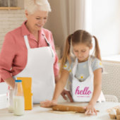 ハローキュートカラフルハロー 子供用エプロン