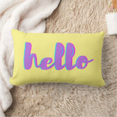 ハローキュートモダンリバーシブル装飾用クッション ランバークッション (ブランケット)