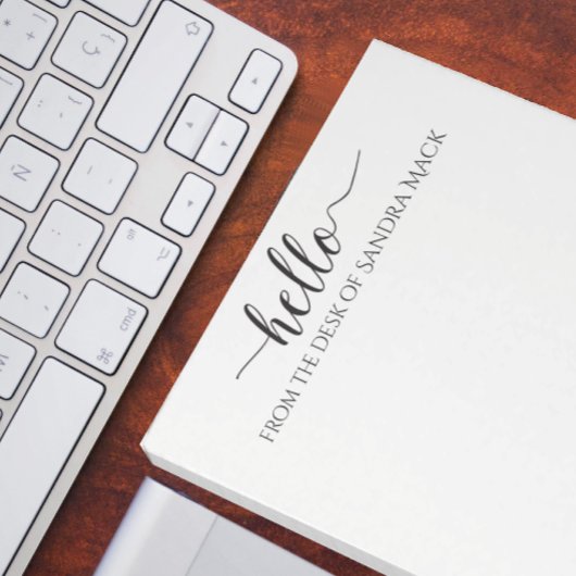 ハローキュートレトロタイポグラフィハロー ノートパッド