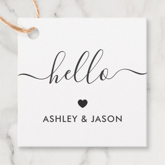 ハローギフトラベル、すべての行事ギフトラベル、クラフト フェイバータグ (正面)