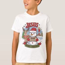 ハロークリスマステーマのトナカイ Tシャツ