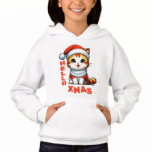 ハロークリスマス – サンタの衣装を着た可愛いクリスマス猫