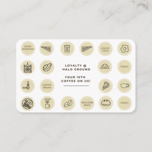 ハローグラウンドコーヒーカード 名刺 (裏面)