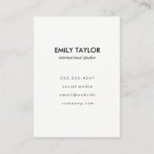 ハローグリーティングゴールドグリッター 名刺 (裏面)