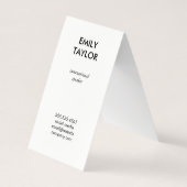 ハローグリーティングゴールドグリッター 名刺 (裏面)