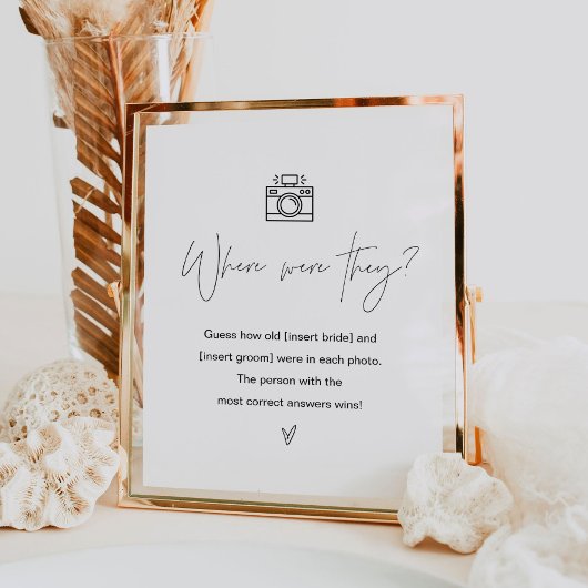 ハローゲームのサインはどこにあったブライダルシャワー ポスター