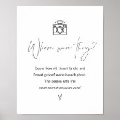 ハローゲームのサインはどこにあったブライダルシャワー ポスター (正面)