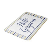 ハローゴスストライプの バスマット (アングル)