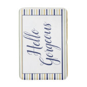 ハローゴスストライプの バスマット (正面縦)