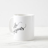 ハローゴスタイポグラフィ コーヒーマグカップ (正面左)