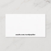 ハローゴスラブリーレディ顔スケッチタイポグラフィ 名刺 (裏面)