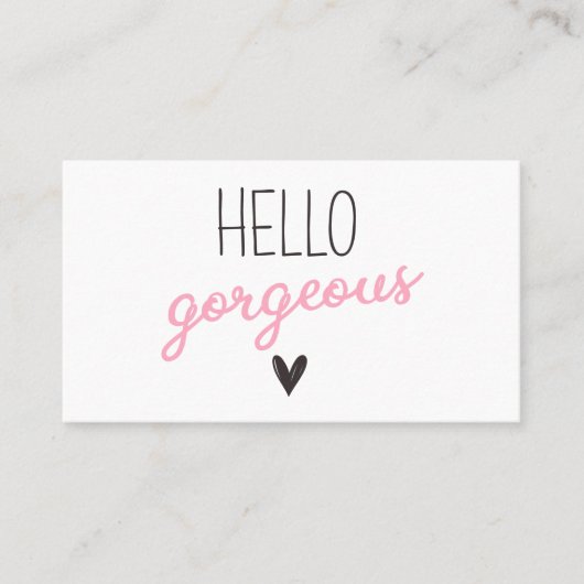 ハローゴス美しいサロン 名刺 (正面)