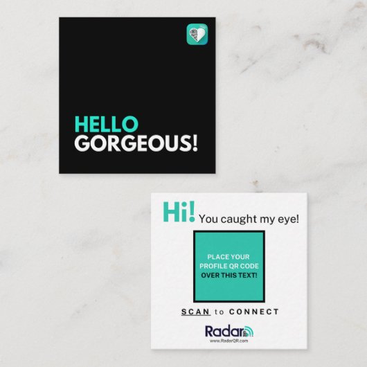 ハローゴス スクエア名刺 (正面/裏面)