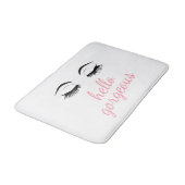 ハローゴージャスかわいらしで睫毛グラマラス バスマット (アングル)