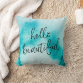 ハローゴージャスな手札入り水彩枕 クッション (ブランケット)