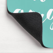 ハローゴージャスアクア&ホワイト マウスパッド (コーナー)