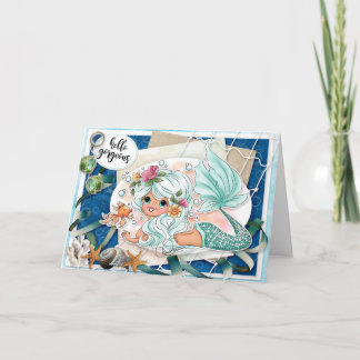 ハローゴージャスマーメイド勇気付けられるカード カード