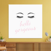 ハローゴージャス&かわいらしまつげグラマラス キャンバスプリント (インサイチュ (リビング))