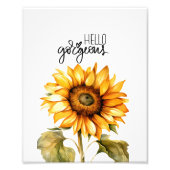 「ハローゴージャス」ひまわりプリント フォトプリント            (正面)