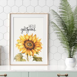 「ハローゴージャス」ひまわりプリント フォトプリント           