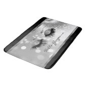 ハローゴージャス – シルバー付きの美しいまつげ バスマット (アングル)