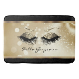 ハローゴージャス – 美しいまつげ金ゴールド バスマット