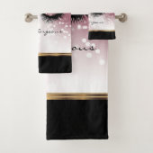 ハローゴージャス – 美しいまつげ – バラ金ゴールド バスタオルセット (インサイチュ)