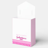 ハローゴージャージーガレンティンの日かわいいピンクのハート フェイバーボックス (オープン)