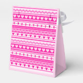 ハローゴージャージーガレンティンの日かわいいピンクのハート フェイバーボックス (裏面サイド)