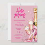 ハローゴージャージーガレンティーンズデイグリッター 招待状 (正面)