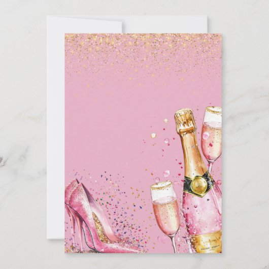 ハローゴージャージーガレンティーンズデイグリッター 招待状 (裏面)