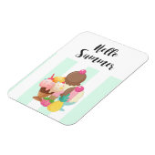 ハローサマーアイスクリームスウィートトリートメント マグネット (左側)