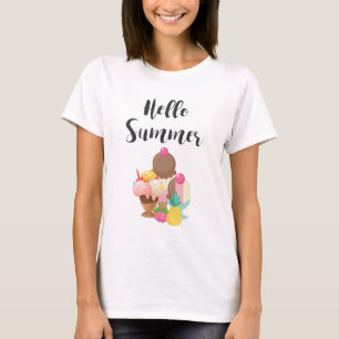 ハローサマーアイスクリームドライツ Tシャツ