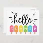 ハローサマーアイスクリームポップシクル ポストカード (正面/裏面)