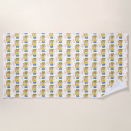 ハローサマーアイスクリーム ビーチタオル