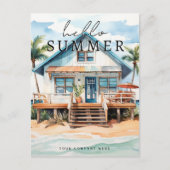 ハローサマーウォーターカラービーチハウスリアルティ ポストカード (正面)