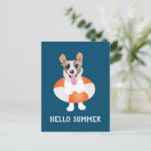 ハローサマーコーギビーチドッグス ポストカード (スタンド正面)
