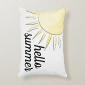 ハローサマーサンシャインイエローおもしろいパステル夏期 アクセントクッション (正面(垂直))