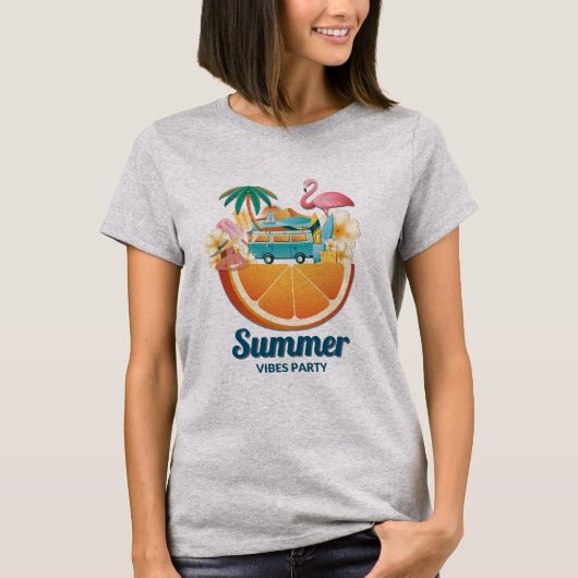 ハローサマーシービーチパーティーTシャツ Tシャツ (正面)