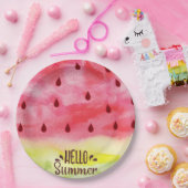 ハローサマースイカ ペーパープレート (パーティー)