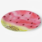 ハローサマースイカ ペーパープレート (アングル)