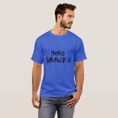 ハローサマータイポグラフィ Tシャツ (正面フル)