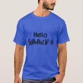 ハローサマータイポグラフィ Tシャツ (正面)