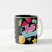 ハローサマーツートーンコーヒーマグ ツートーンマグカップ (正面右)