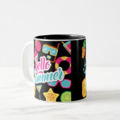 ハローサマーツートーンコーヒーマグ ツートーンマグカップ (正面左)