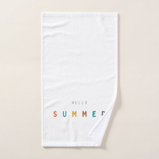 ハローサマーハンドタモダンオル ハンドタオル (ハンドタオル)