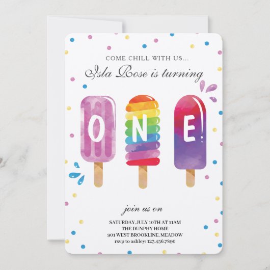 ハローサマーバースデーパーティー 招待状 (正面)