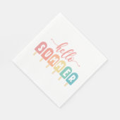 ハローサマーパステルポプシクル スタンダードランチョンナプキン (角)